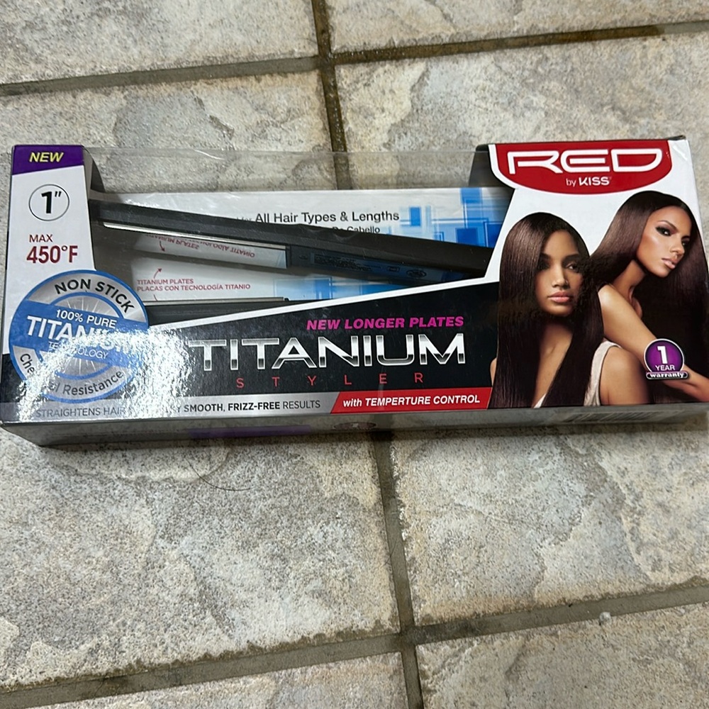New titanium flat iron